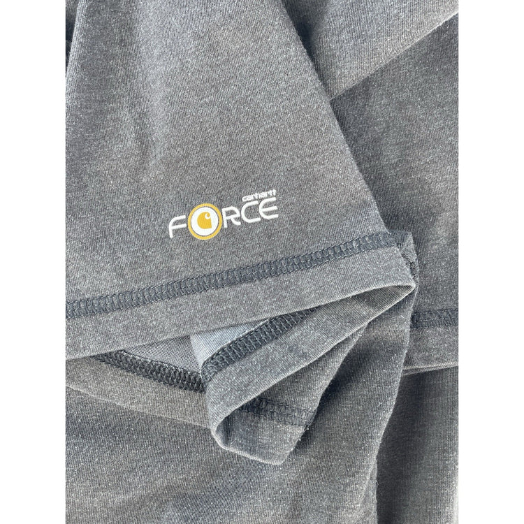 Mens Carhartt Force Heather Gray Relaxed Fit Short Sleeve Pocket T Shirt Size L