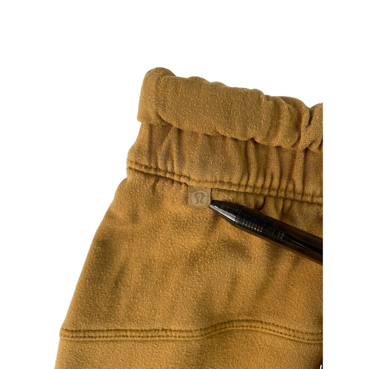 Womens Lululemon Yellow Flared Capri Sweatpants Size 10