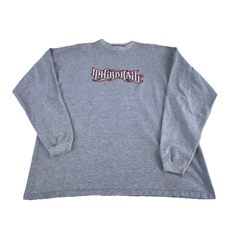 Mens Vintage Third Rail Gray Logo Graphic Crewneck Sweatshirt Size L