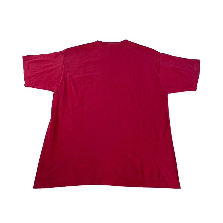 Mens Red Vintage Tommy Hilfiger spellout T Shirt Size M