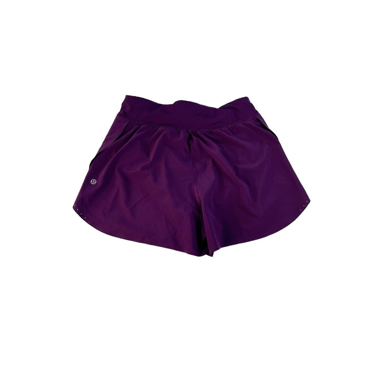 Women's Lululemon Purple High-Rise Athletic Shorts Size 6