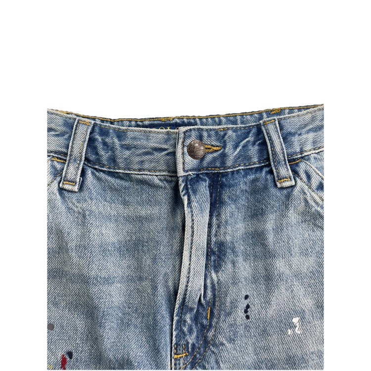 Polo Ralph Lauren ‘Big Boys’ Paint Splatter Denim Shorts Size 28
