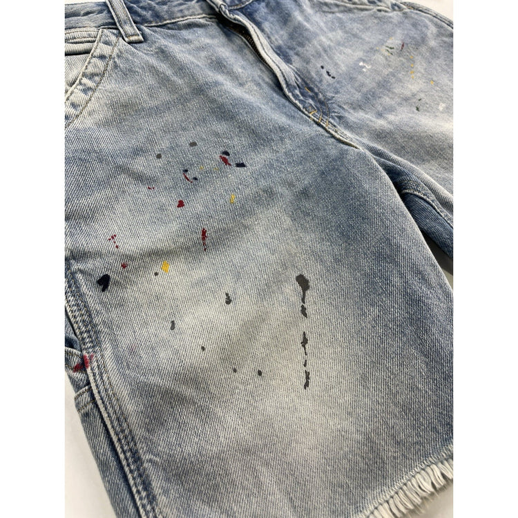 Polo Ralph Lauren ‘Big Boys’ Paint Splatter Denim Shorts Size 28