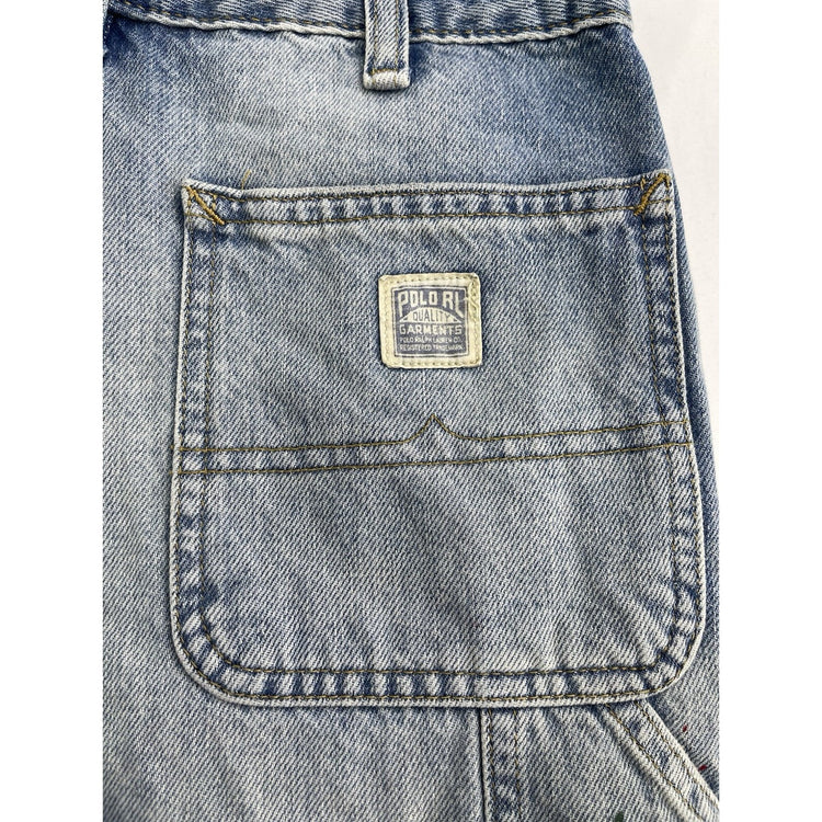 Polo Ralph Lauren ‘Big Boys’ Paint Splatter Denim Shorts Size 28