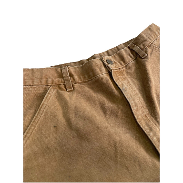 Mens Carhartt B11 Loose Fit Utility Brown Work Pants Size 35x34