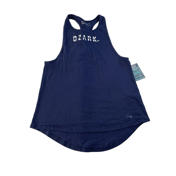 Womens Under Armour Ozark Navy Blue Work Out Tank Top Size Medium