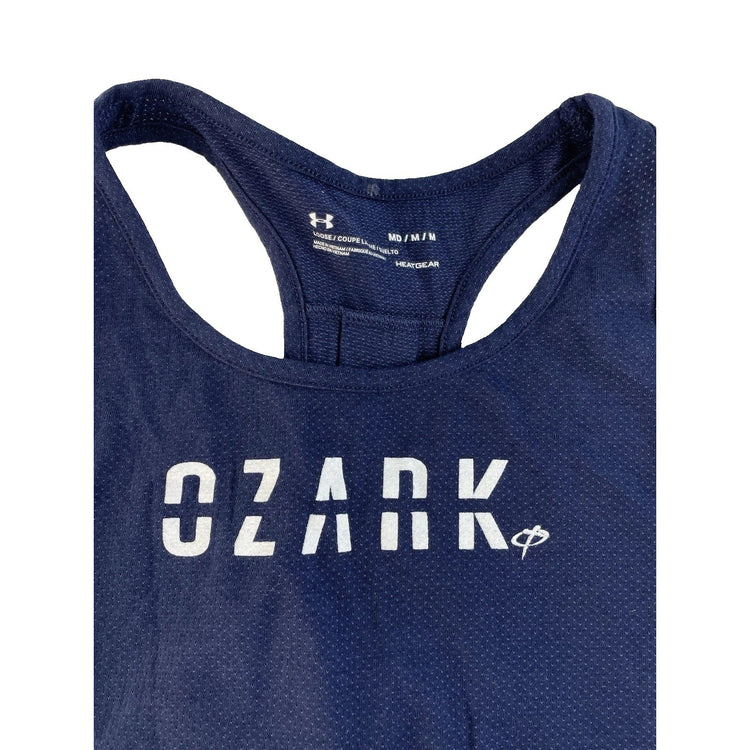 Womens Under Armour Ozark Navy Blue Work Out Tank Top Size Medium