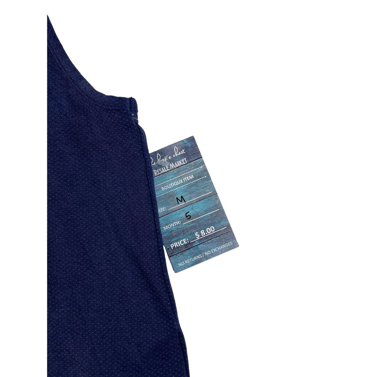 Womens Under Armour Ozark Navy Blue Work Out Tank Top Size Medium