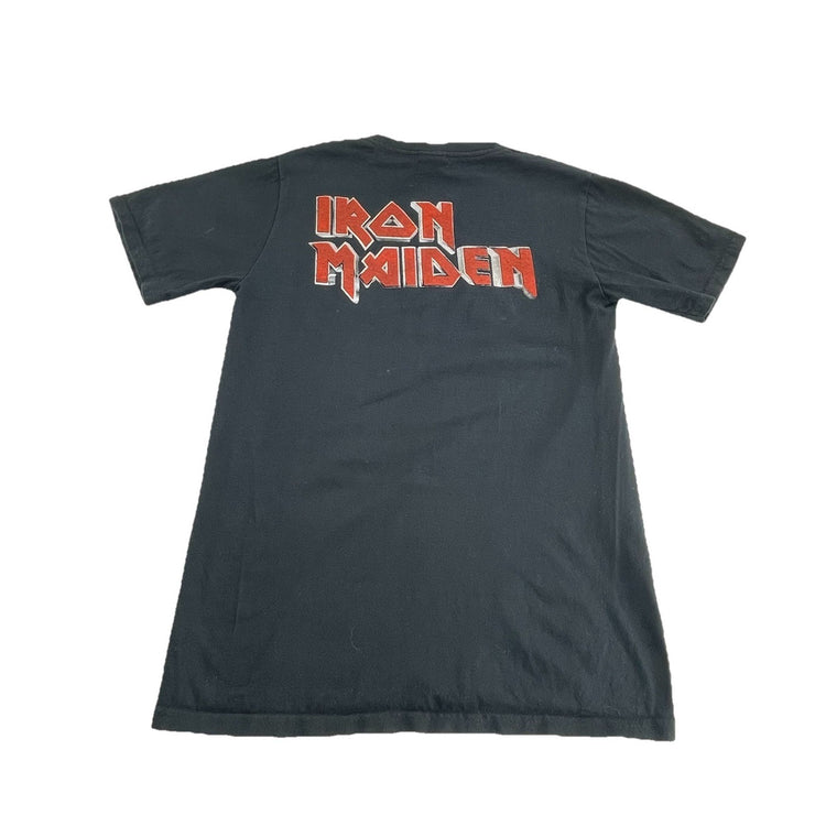Mens Y2k Demon Night Iron Maiden Black Tee Size S