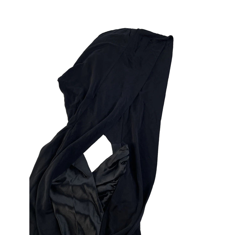 Womens Bebe Black Backless Hooded Dress Size Small