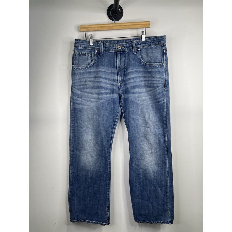 Y2K Levis Silvertab Jeans Mens 36x30 Blue Medium Wash Boot Cut Western