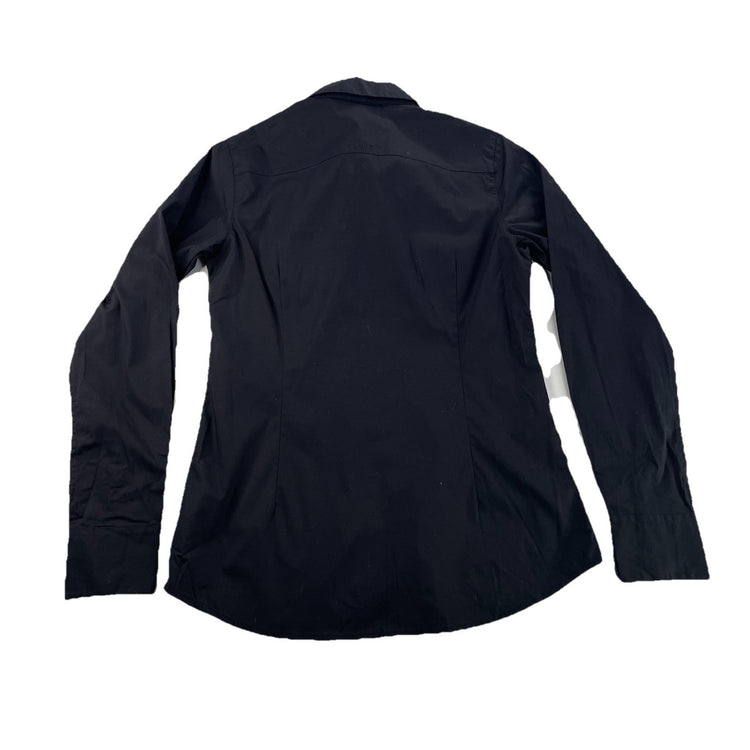 Womens Ariat REAL, Fitted Western Black ButtonUp Longsleeve Shirt, Size S