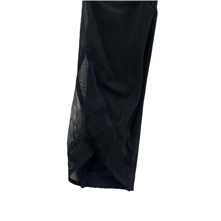 Womens Victoria Secret Black Mesh Panels Leggings Size S/P