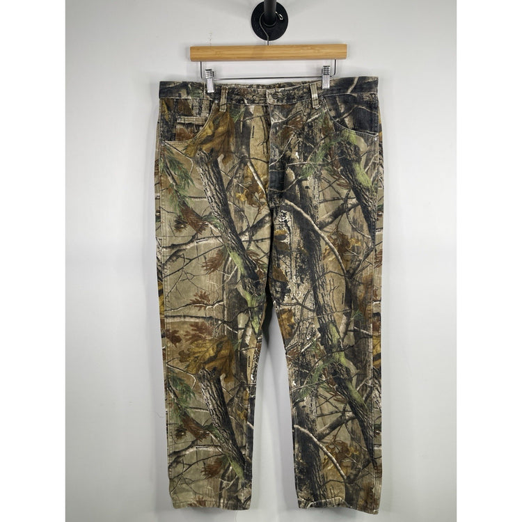 Men’s Wrangler Pro Gear Mens Camo Pants 40x32 Hunting RealTree Woodlands
