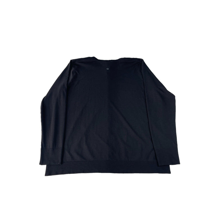 Womens Lululemon Black Long Sleeve Shirt Size 14