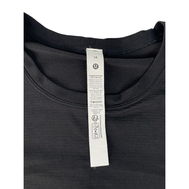 Womens Lululemon Black Long Sleeve Shirt Size 14