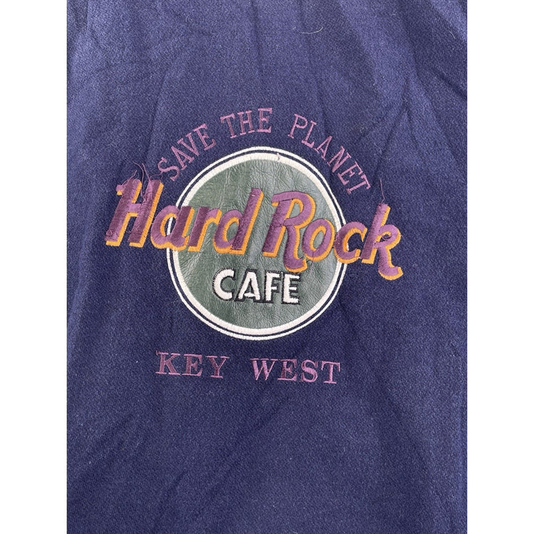 Mens Vintage Hard Rock Cafe Key West Bomber Jacket Size XL