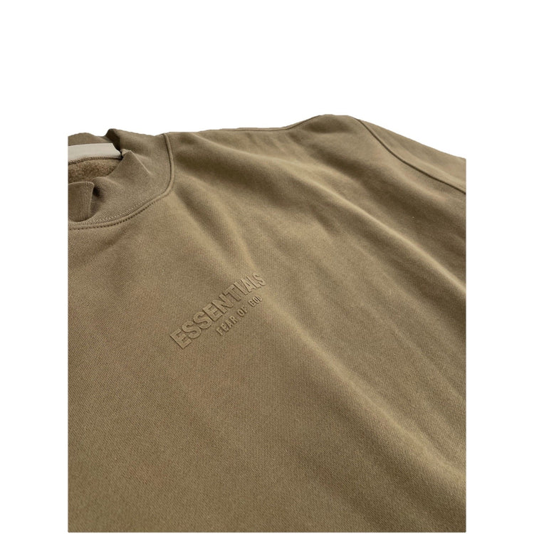 Mens L Essential Fear Of God Brown Oversized Sweatshirt