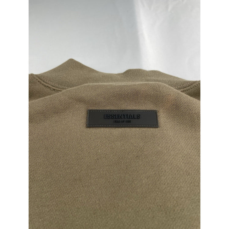 Mens L Essential Fear Of God Brown Oversized Sweatshirt