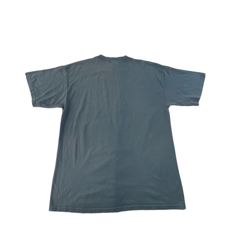 Mens Wolf Pack Graphic T-Shirt Blue Wildlife Nature Tee Tultex Cotton Size Xl