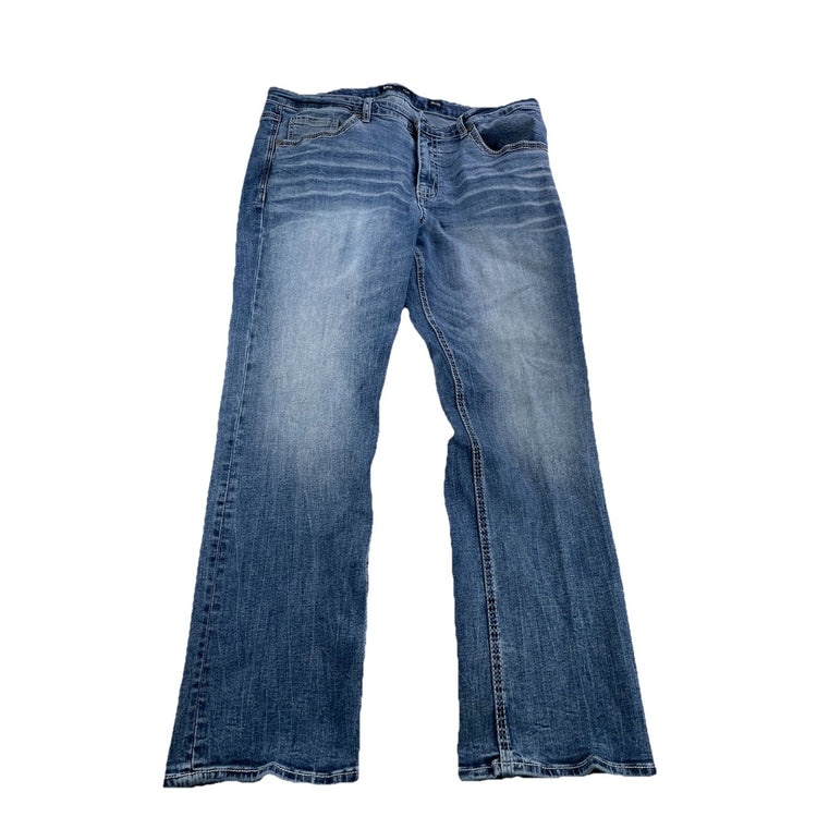 Mens BKE Tyler Straight-Leg Medium Wash Blue Jeans Size 38x30