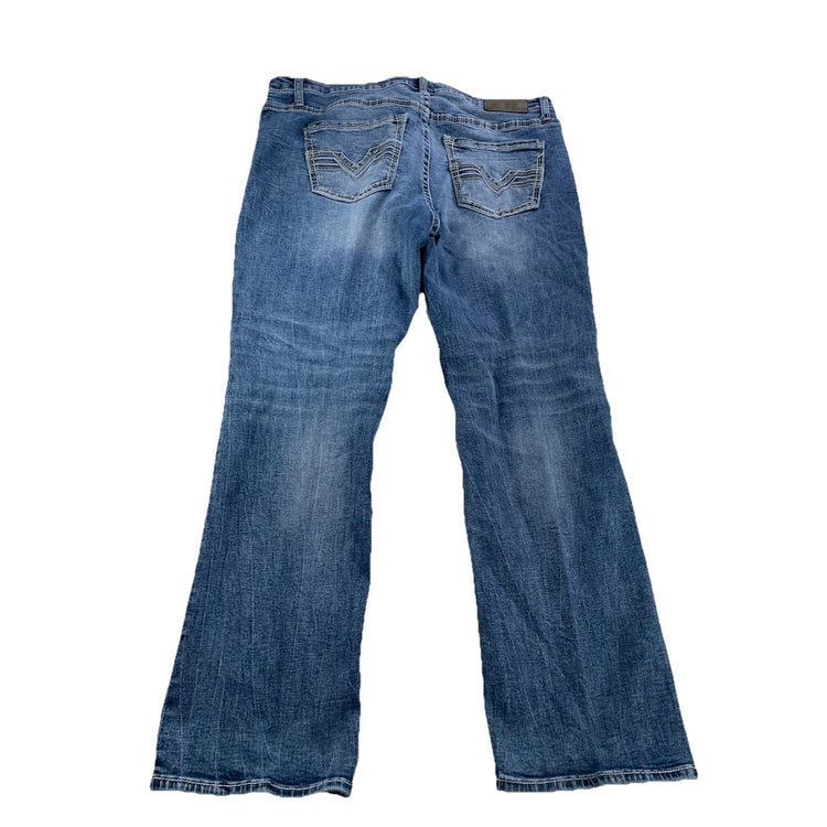 Mens BKE Tyler Straight-Leg Medium Wash Blue Jeans Size 38x30