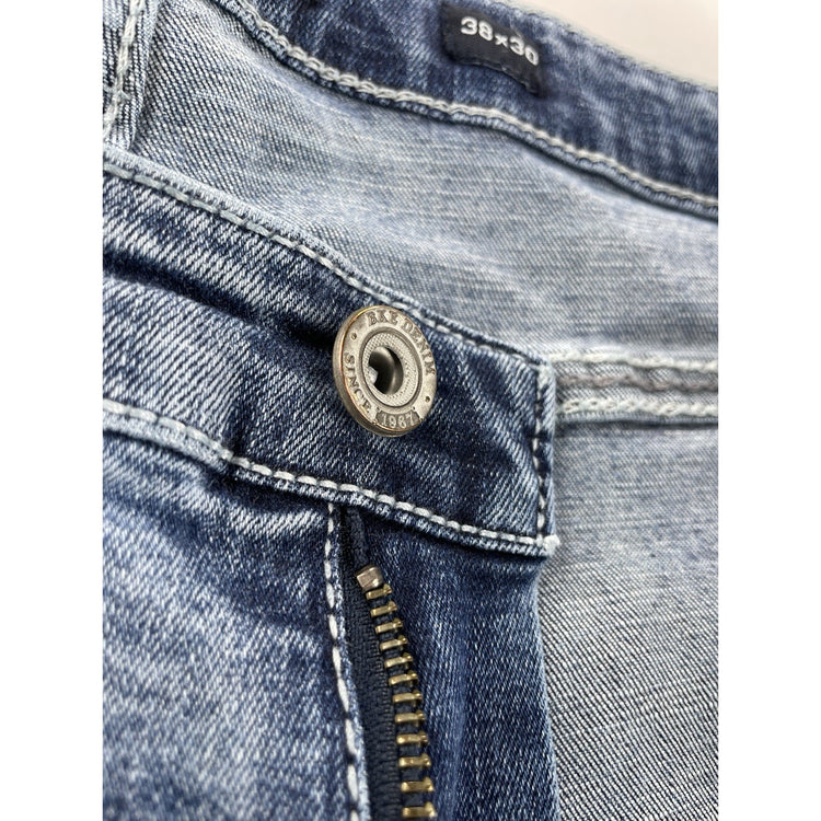 Mens BKE Tyler Straight-Leg Medium Wash Blue Jeans Size 38x30