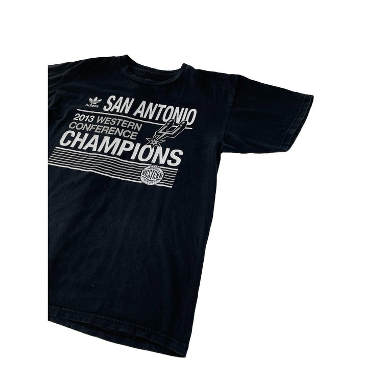 Mens Adidas 2013 San Antonio Spurs Western Conference Champions T Shirt Size M