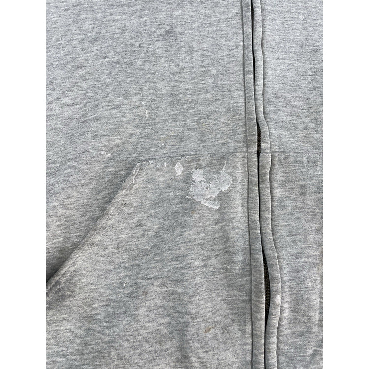 Men’s Carhartt Basic Gray Full Zip Hooded Jacket Size 4XL