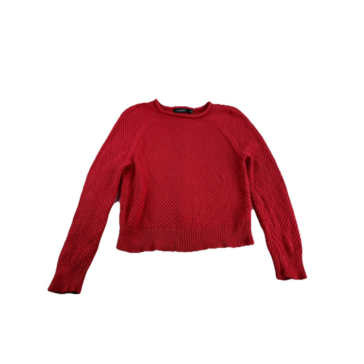 Womens Lauren Ralph Lauren Size Medium Red Knitted Sweater