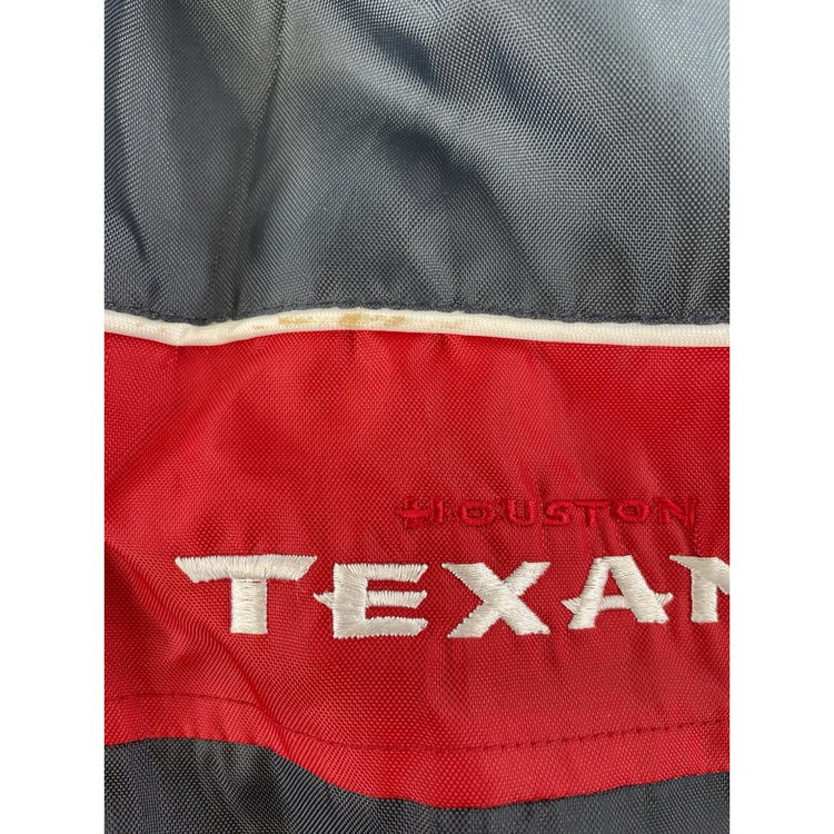 Men Vintage Houston Texans Reversible FullZipJacket Fleece Windbreaker Size 2XL