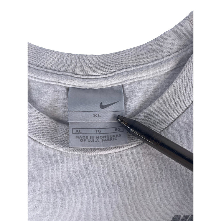 Mens Y2k Nike ‘Athletics West’ White T Shirt Size XL