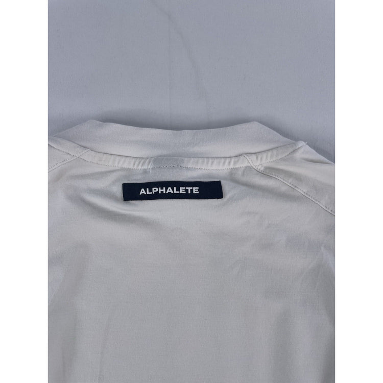 Mens Alphalete White Sleeveless Training Tank Shirt Size L