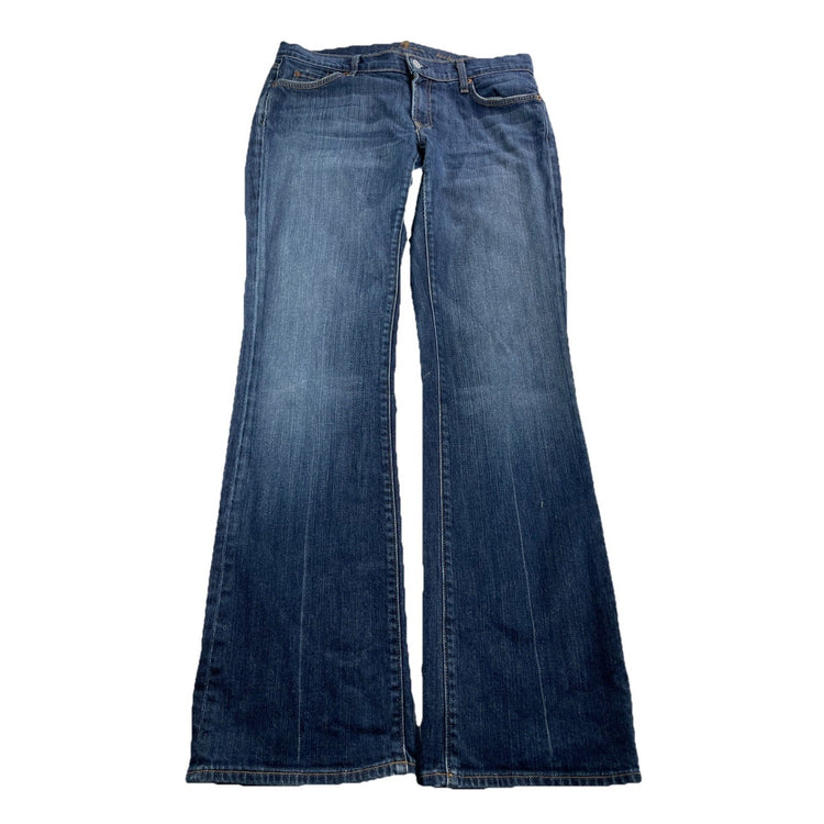 Womens 7 For All Mankind Bootcut Blue Jeans Size 32