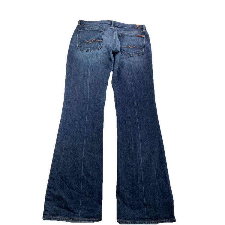 Womens 7 For All Mankind Bootcut Blue Jeans Size 32