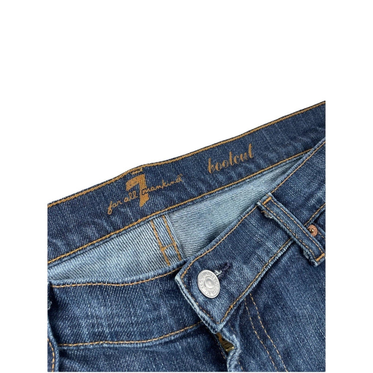 Womens 7 For All Mankind Bootcut Blue Jeans Size 32