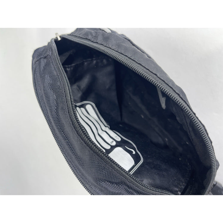 Nike Black Swoosh Fanny Pack Crossbody Medium Profile Outdoor Sport Runners Bag