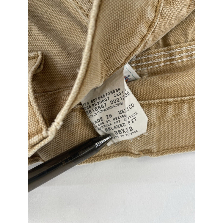 Mens Dickies Relaxed Straight Tan Khaki Pants Size 38x32