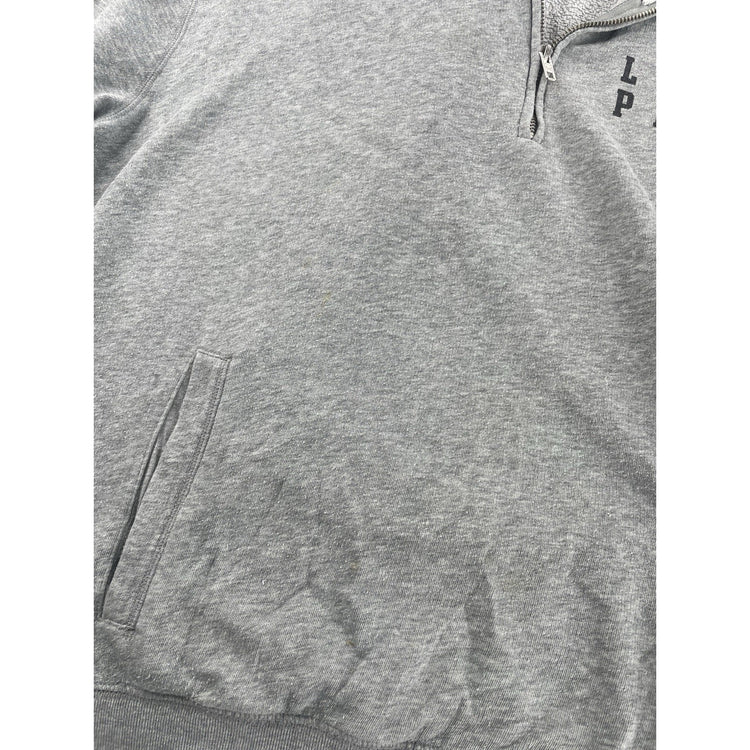 Womens Victoria Secret Gray Qaurter Zip Sweatshirt Size L