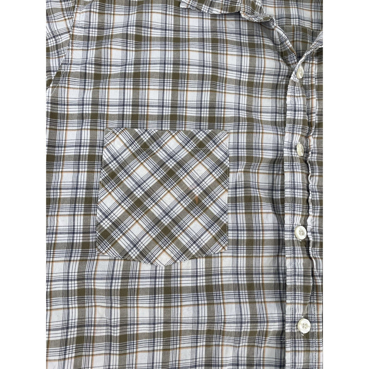 Mens Carhartt Classic Plaid SS Button-Up Shirt Size L