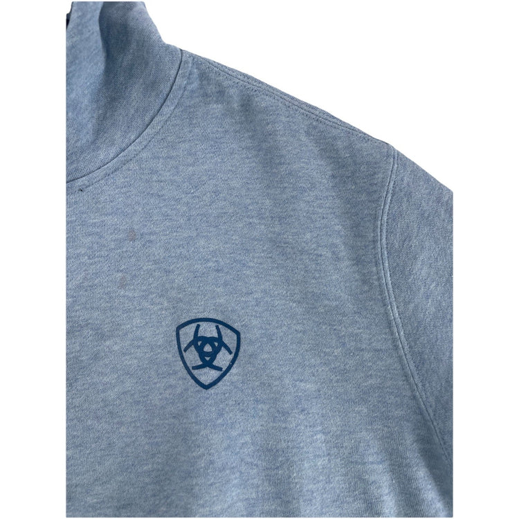 Mens Ariat Basic Blue-Grayish Pullover Hoodie Size XL