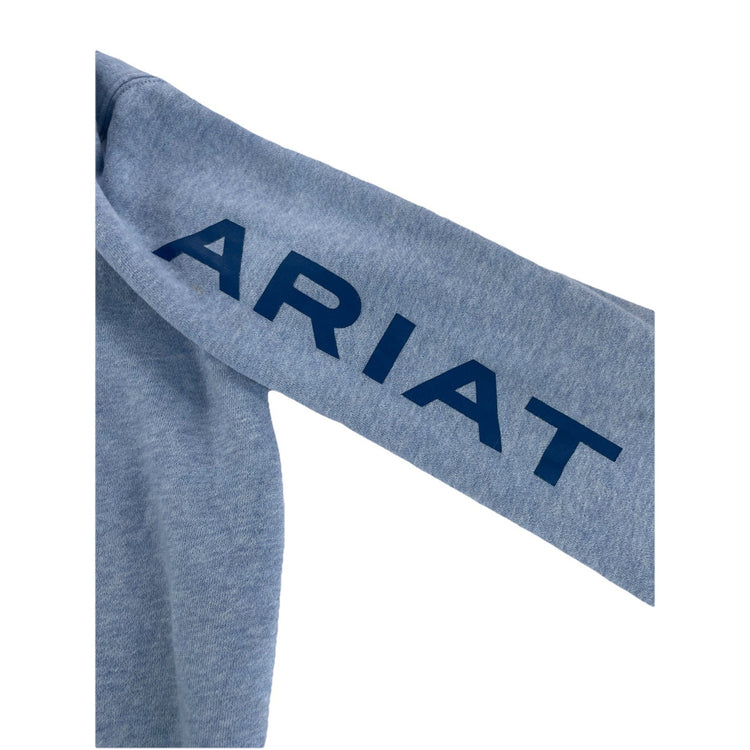 Mens Ariat Basic Blue-Grayish Pullover Hoodie Size XL