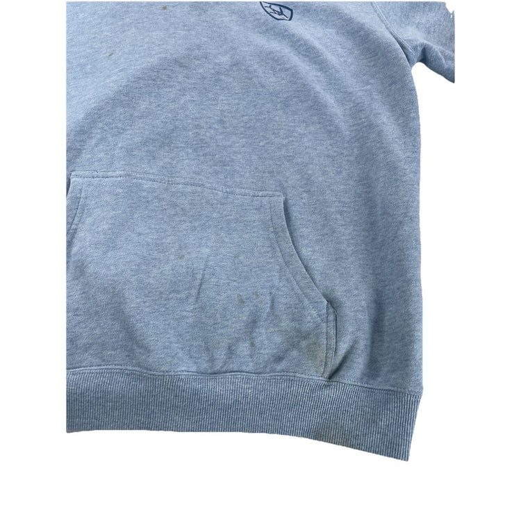 Mens Ariat Basic Blue-Grayish Pullover Hoodie Size XL