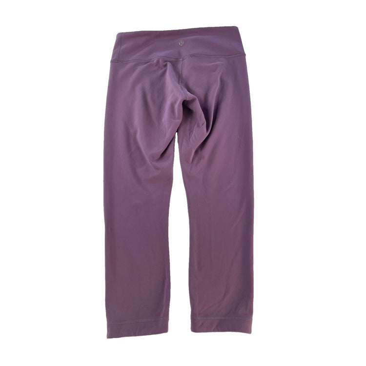 Womens Lululemon Plum Purple Wunder Under Cropped Yoga Capri Leggings Size 6