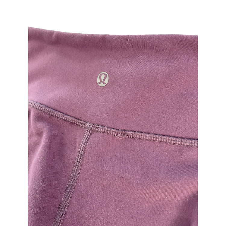 Womens Lululemon Plum Purple Wunder Under Cropped Yoga Capri Leggings Size 6