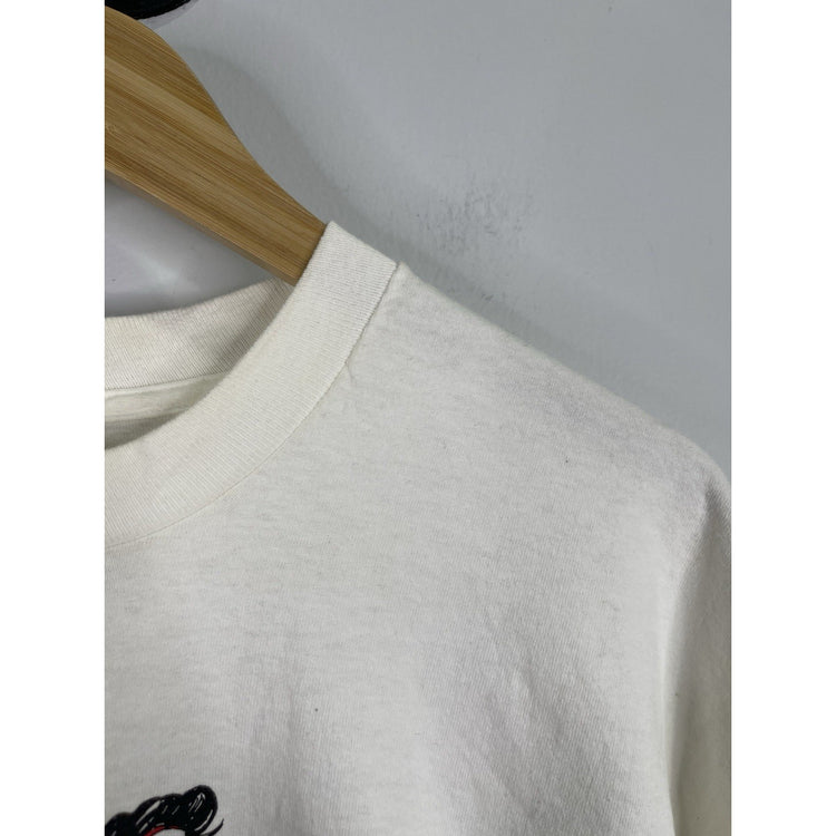 Vintage 1990s Oldies 94.5 FM KLDE The Beatles Men’s White Radio Promo T-Shirt XL