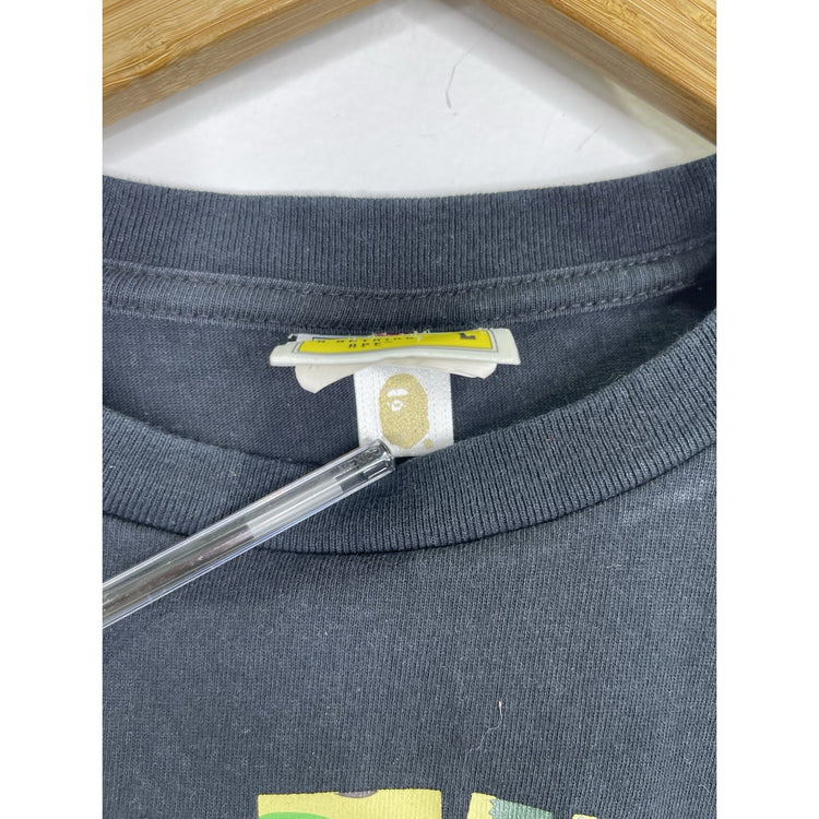 Men’s A Bathing Ape Bape ABC Camo College Black T Shirt Sz Large