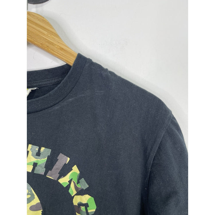 Men’s A Bathing Ape Bape ABC Camo College Black T Shirt Sz Large