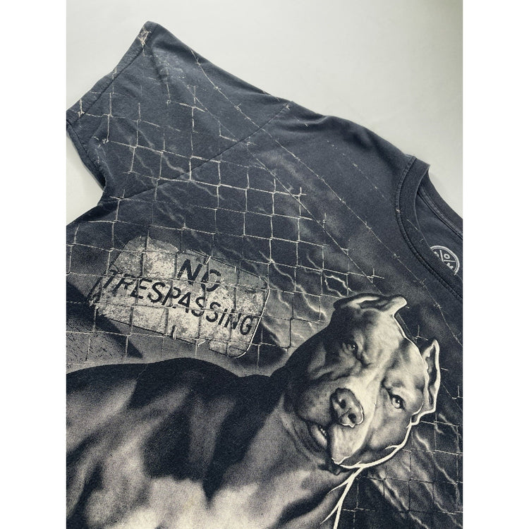 Mens t-shirt, DOM Pit Bull No Trespassing design Size L