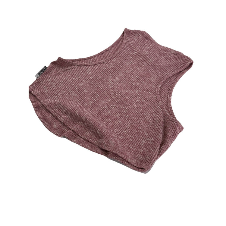 Women’s Gymshark Ribbed Mock Neck Cropped Tank Top Size Xl